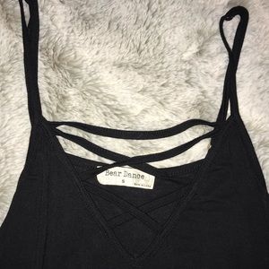 Black tank top